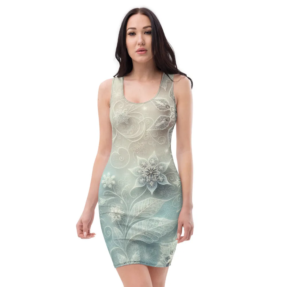 Whimsical Winter Wear Bodycon Dress