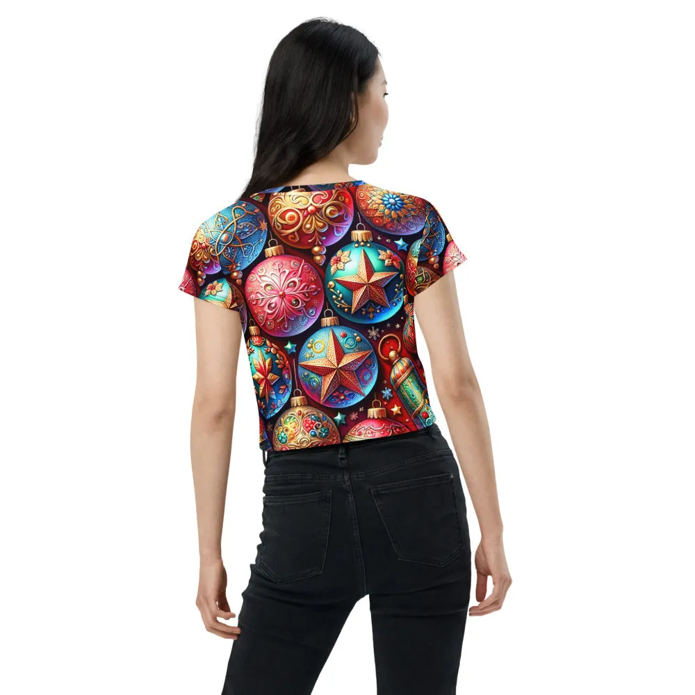 Whimsical Winter Wear Crop Tee