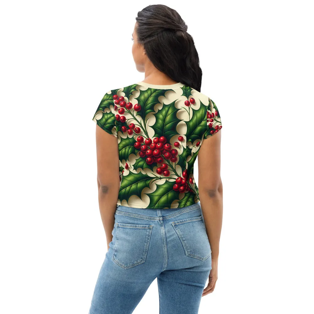 Whimsical Winter Wear Crop Tee