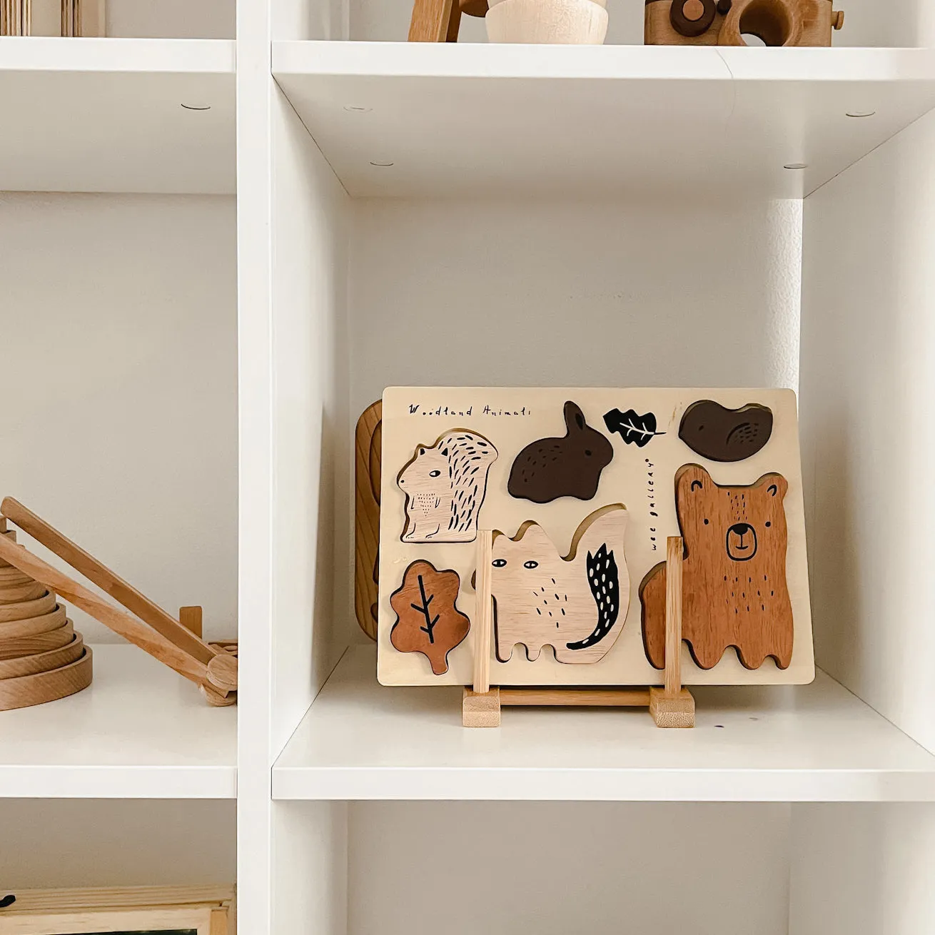 Wooden Tray Puzzle - Woodland Animals by Wee Gallery