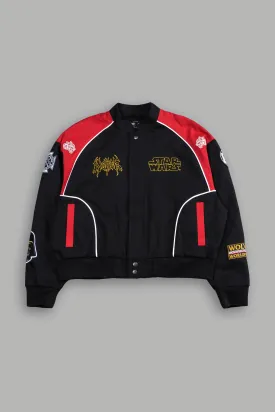 You Underestimate My Power Grit Road Racing Jacket in Black/Red
